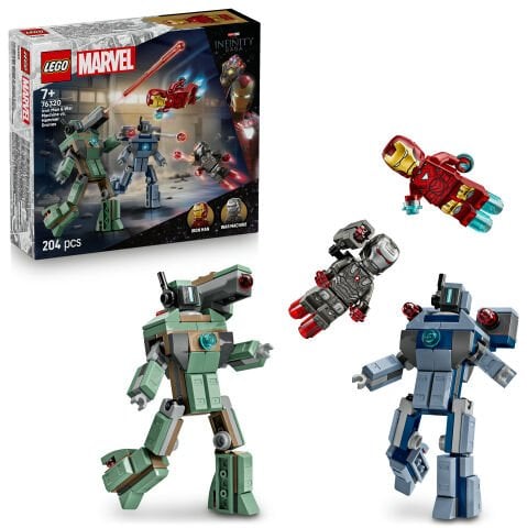 LEGO® ǀ Marvel Iron Man ve War Machine, Hammer İnsansız Hava Araçlarına Karşı Yapım Oyuncağı 76320