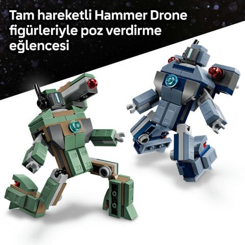 LEGO® ǀ Marvel Iron Man ve War Machine, Hammer İnsansız Hava Araçlarına Karşı Yapım Oyuncağı 76320