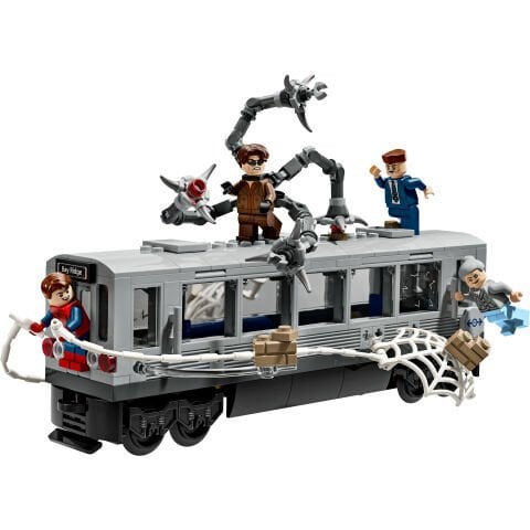 LEGO® ǀ Marvel Örümcek Adam ile Doktor Oktopus Metro Sahnesi Yapım Oyuncağı 76321