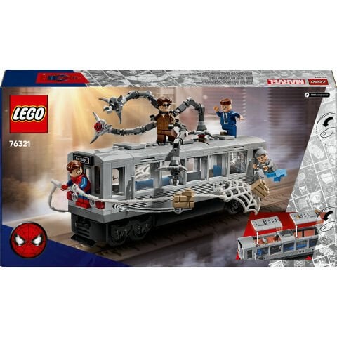 LEGO® ǀ Marvel Örümcek Adam ile Doktor Oktopus Metro Sahnesi Yapım Oyuncağı 76321