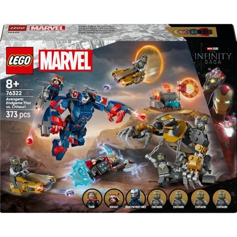 LEGO® ǀ Marvel Avengers: Endgame Thor, Chitauri'ye Karşı Süper Kahraman Aksiyonu 76322