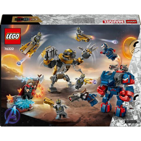 LEGO® ǀ Marvel Avengers: Endgame Thor, Chitauri'ye Karşı Süper Kahraman Aksiyonu 76322