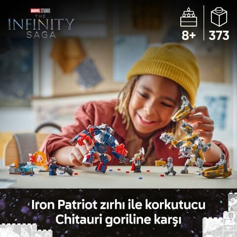 LEGO® ǀ Marvel Avengers: Endgame Thor, Chitauri'ye Karşı Süper Kahraman Aksiyonu 76322