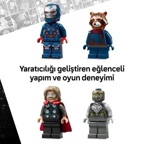 LEGO® ǀ Marvel Avengers: Endgame Thor, Chitauri'ye Karşı Süper Kahraman Aksiyonu 76322