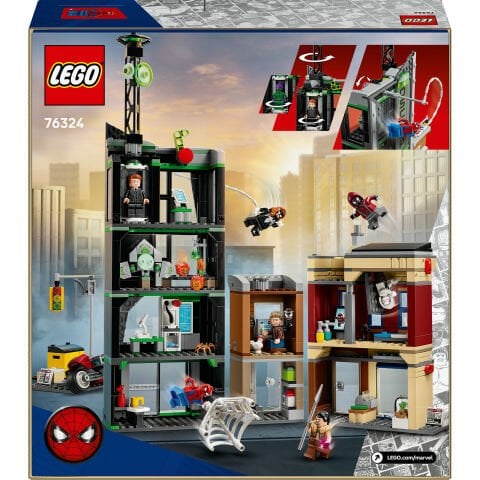 LEGO® ǀ Marvel Örümcek Adam, Oscorp'a Karşı, Süper Kahraman Yapım Seti 76324