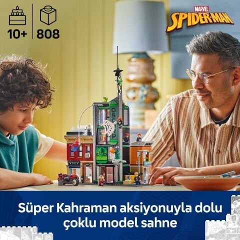 LEGO® ǀ Marvel Örümcek Adam, Oscorp'a Karşı, Süper Kahraman Yapım Seti 76324