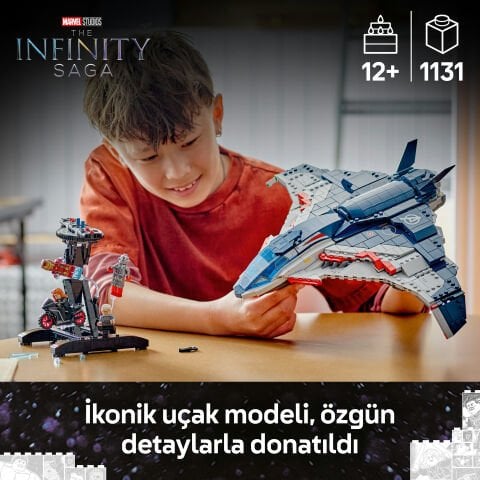 LEGO® ǀ Marvel Avengers: Ultron Çağı Quinjet, Çocuklar için Yapım Seti 76325