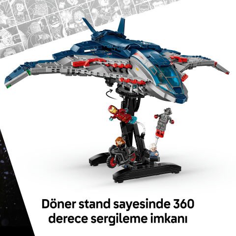 LEGO® ǀ Marvel Avengers: Ultron Çağı Quinjet, Çocuklar için Yapım Seti 76325