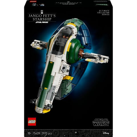 LEGO® Star Wars™ Jango Fett'in Firespray Sınıfı Starship’i Sergileme Seti 75409