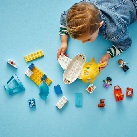 LEGO® DUPLO® Kasabası İlk Havaalanı Deneyimi Hayal Gücüne Dayalı Oyunlar için Yapım Oyuncağı 10443