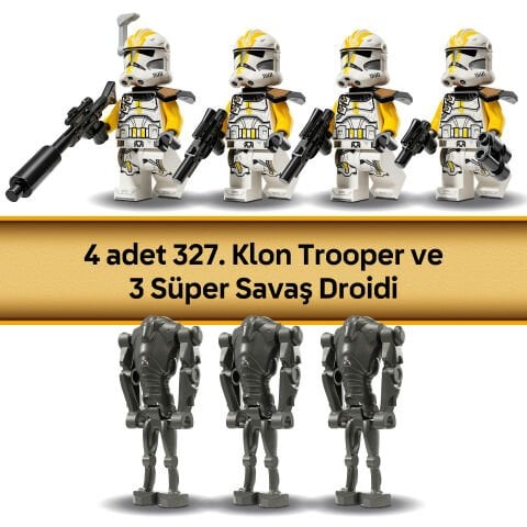 LEGO® Star Wars™ Star Corps 327. Klon Trooper Savaş Paketi Hediye Seti 75431