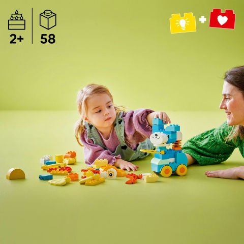 LEGO® DUPLO® Kasabası 3’ü 1 Arada Tekerlekli Hayvanlar Yaratıcı Oyun için Oyuncak 10448