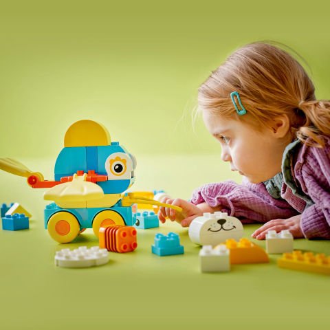 LEGO® DUPLO® Kasabası 3’ü 1 Arada Tekerlekli Hayvanlar Yaratıcı Oyun için Oyuncak 10448