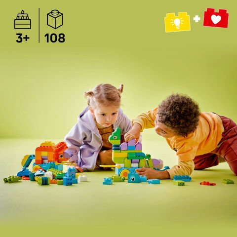 LEGO® DUPLO® Kasabası 3’ü 1 Arada Tekerlekli Dinozorlar Oyunla Öğreten Küçük Çocuk Oyuncağı 10451