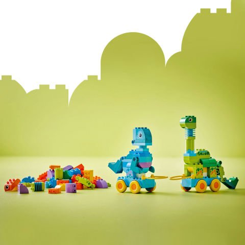 LEGO® DUPLO® Kasabası 3’ü 1 Arada Tekerlekli Dinozorlar Oyunla Öğreten Küçük Çocuk Oyuncağı 10451