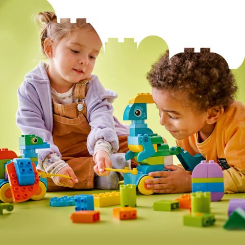 LEGO® DUPLO® Kasabası 3’ü 1 Arada Tekerlekli Dinozorlar Oyunla Öğreten Küçük Çocuk Oyuncağı 10451
