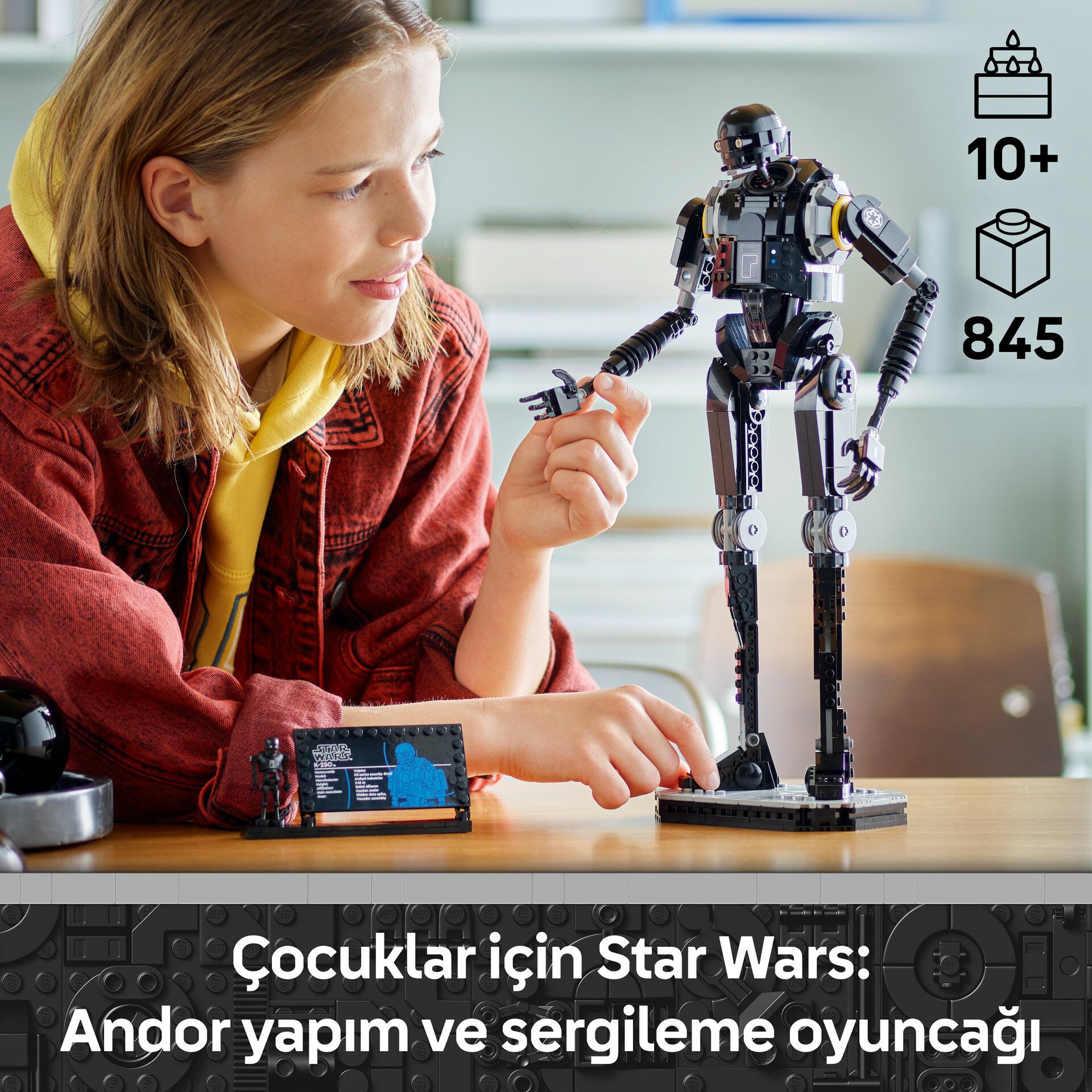 Hayran Modeler LEGO® Star Wars: Andor™ K-2SO™ Güvenlik Droidi, Hayran Seti 75434
