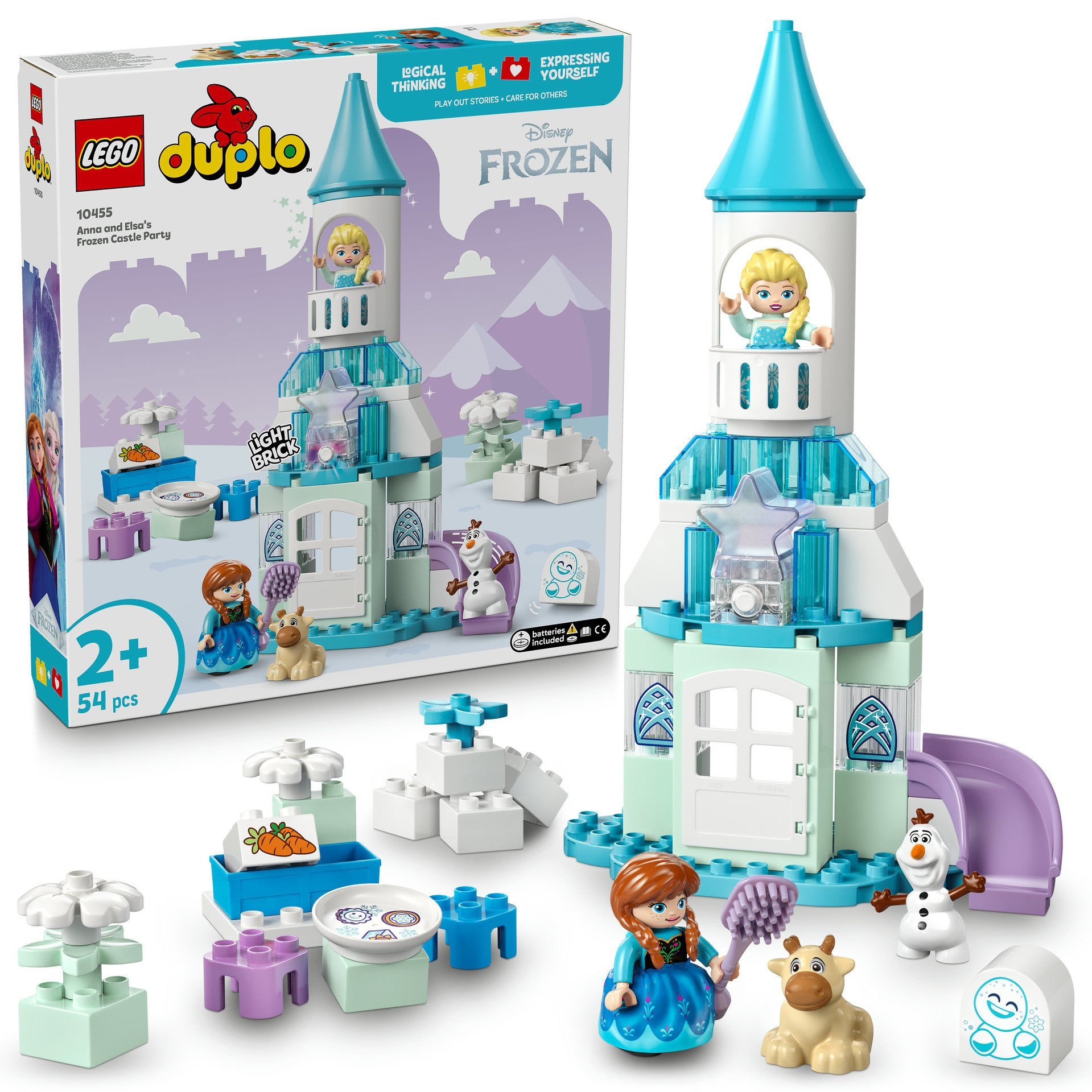 LEGO® DUPLO® │ Disney Anna ve Elsa’nın Karlar Ülkesi Şato Partisi İnşa Edilebilen Küçük Çocuk Oyuncağı 10455