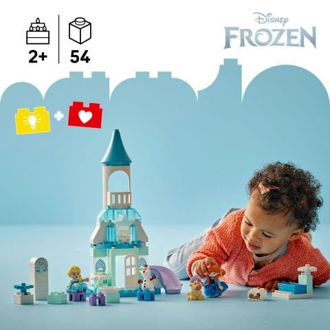 LEGO® DUPLO® │ Disney Anna ve Elsa’nın Karlar Ülkesi Şato Partisi İnşa Edilebilen Küçük Çocuk Oyuncağı 10455
