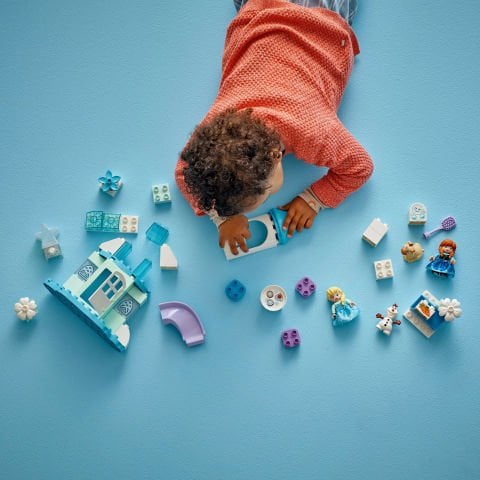 LEGO® DUPLO® │ Disney Anna ve Elsa’nın Karlar Ülkesi Şato Partisi İnşa Edilebilen Küçük Çocuk Oyuncağı 10455