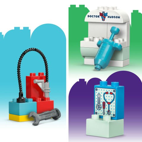LEGO® DUPLO® │ Disney ve Pixar Arabalar McQueen’in Doc’un Garajını Ziyareti 10456