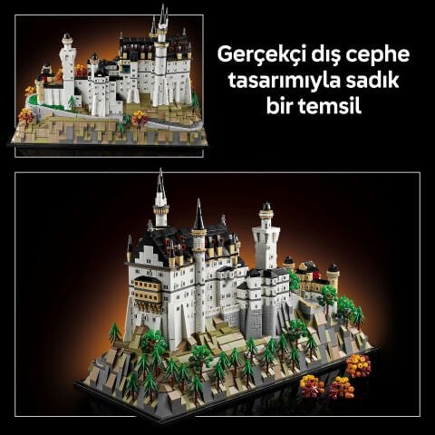 LEGO® Architecture Neuschwanstein Şatosu Yetişkinler için Koleksiyonluk Model 21063