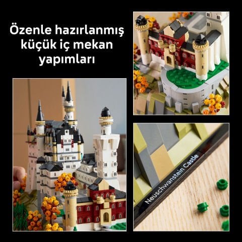 LEGO® Architecture Neuschwanstein Şatosu Yetişkinler için Koleksiyonluk Model 21063