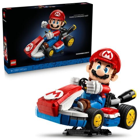 LEGO Super Mario: Mario Kart – Mario ve Standard Kart, Koleksiyonluk Model 72037