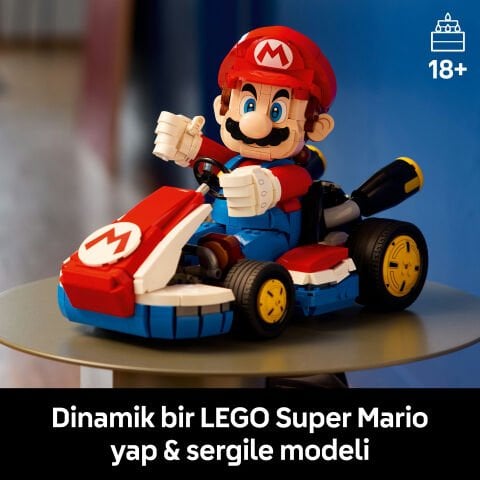 LEGO Super Mario: Mario Kart – Mario ve Standard Kart, Koleksiyonluk Model 72037