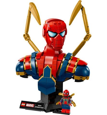 LEGO® ǀ Marvel Iron Örümcek Adam Büstü Yetişkinler için Koleksiyonluk Yapım Seti 76326