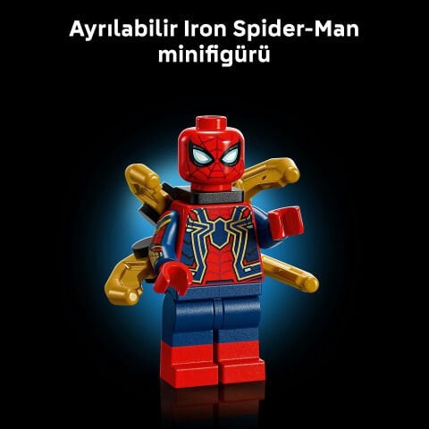 LEGO® ǀ Marvel Iron Örümcek Adam Büstü Yetişkinler için Koleksiyonluk Yapım Seti 76326