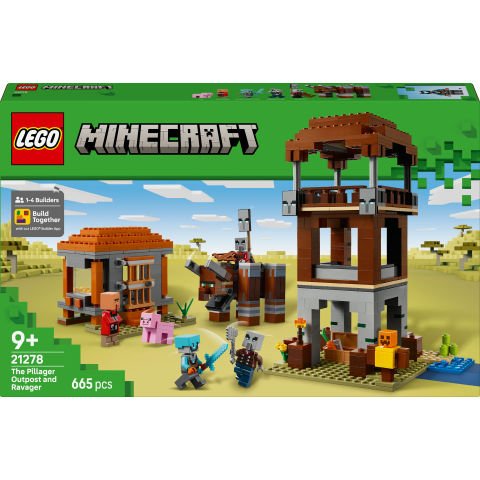 LEGO® Minecraft® Yağmacı Karakolu ve Çapulcu Video Oyunu Hediyesi 21278