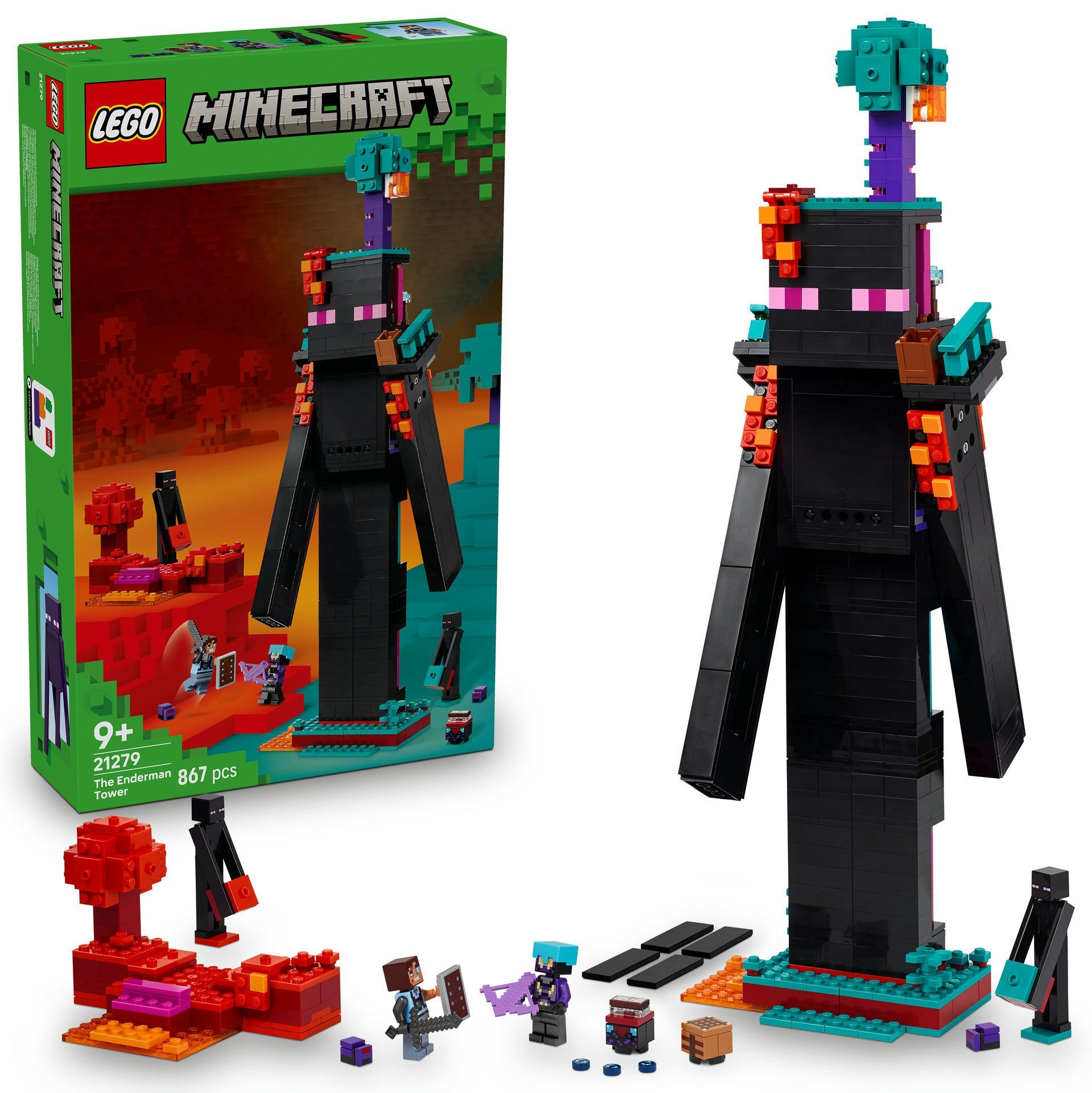 LEGO® Minecraft® Enderman Kulesi Video Oyuncusu Çocuklar için Oyuncak 21279
