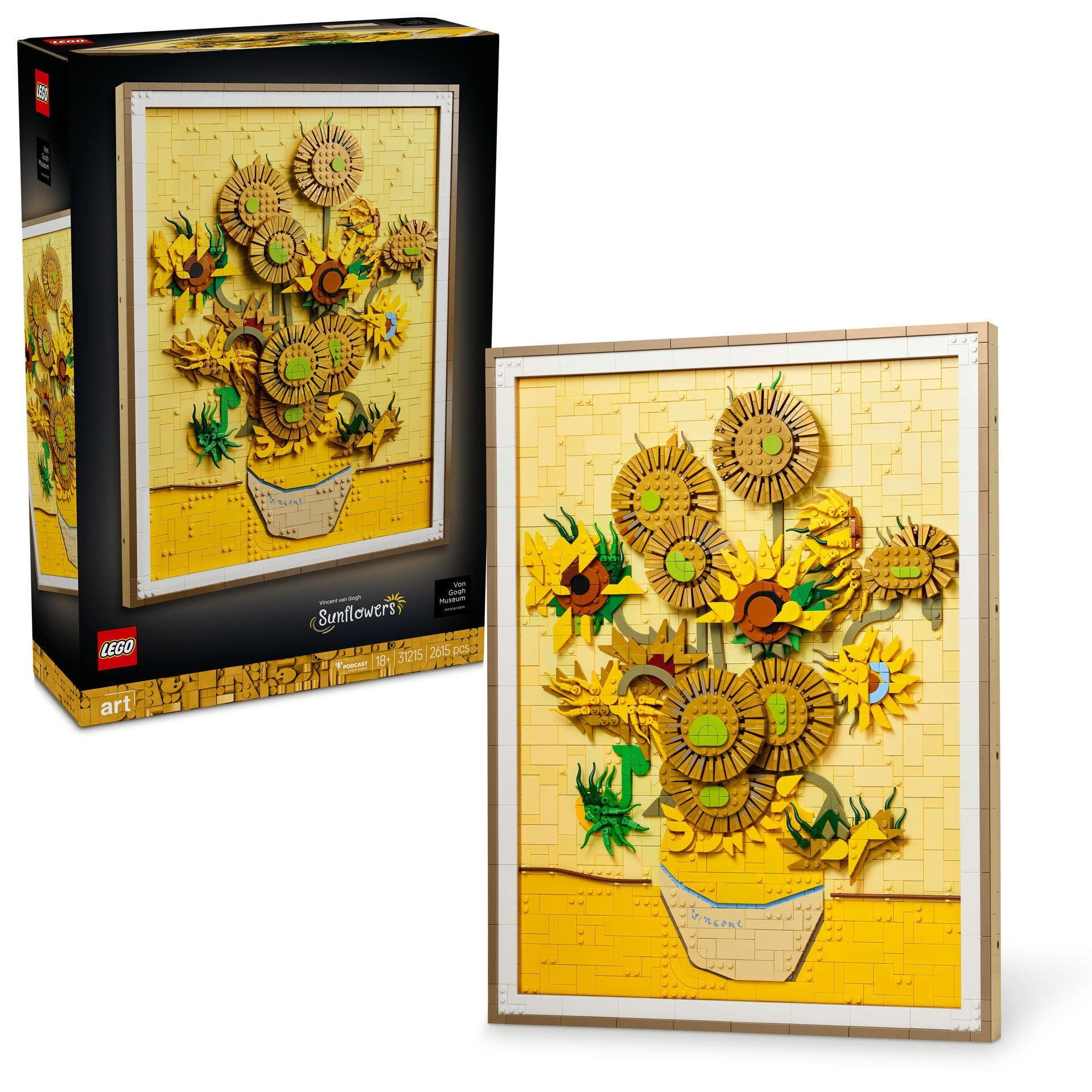 LEGO® Art Vincent van Gogh – Ayçiçekleri Tablo Yapım Seti 31215