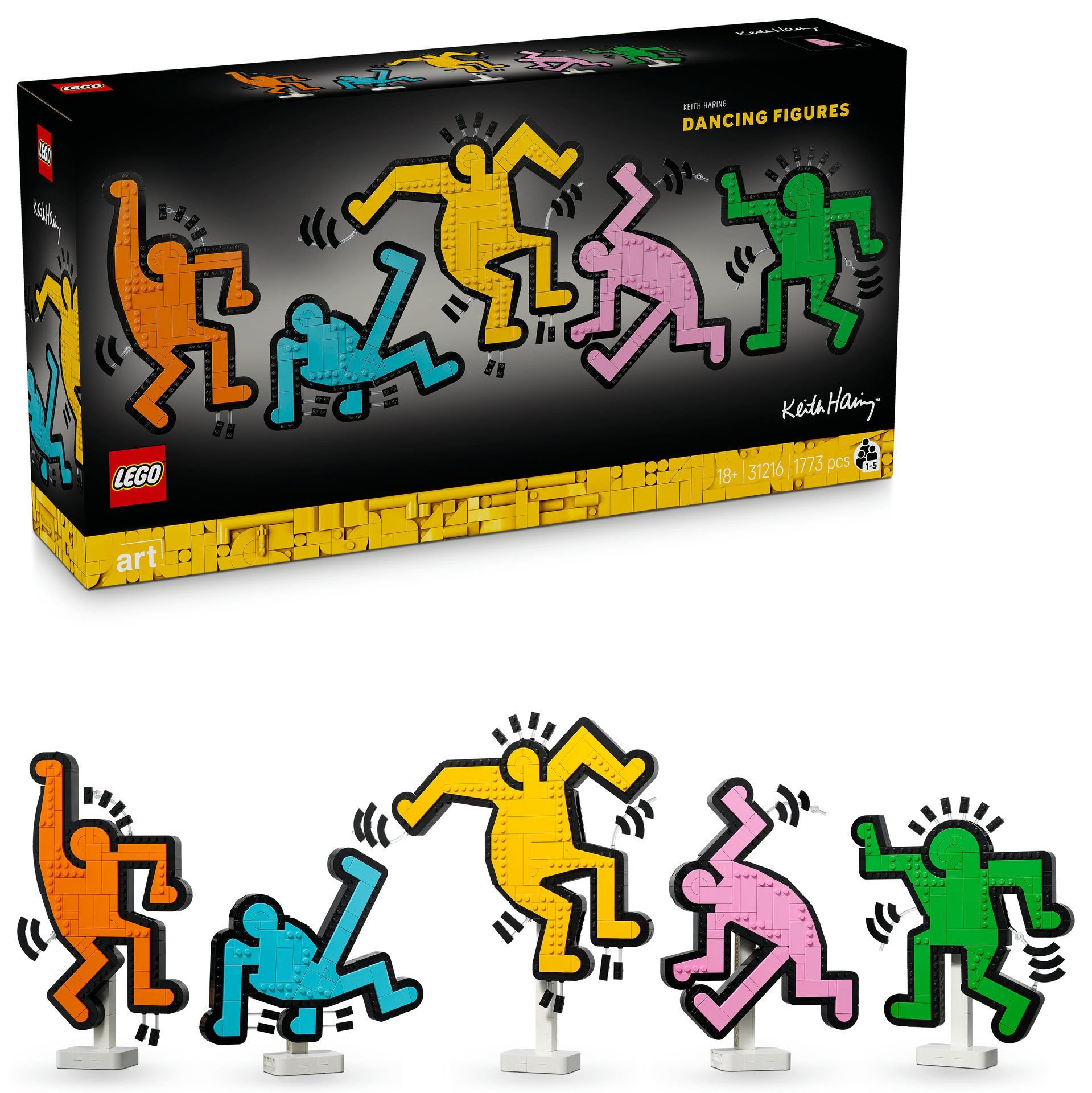 LEGO® Art Keith Haring – Dans Eden Figürler Dekoratif Oturma Odası Modeli 31216