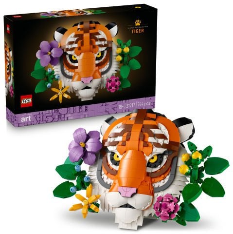 LEGO® Art Fauna Koleksiyonu – Kaplan, Yeni Ev Hediyesi 31217