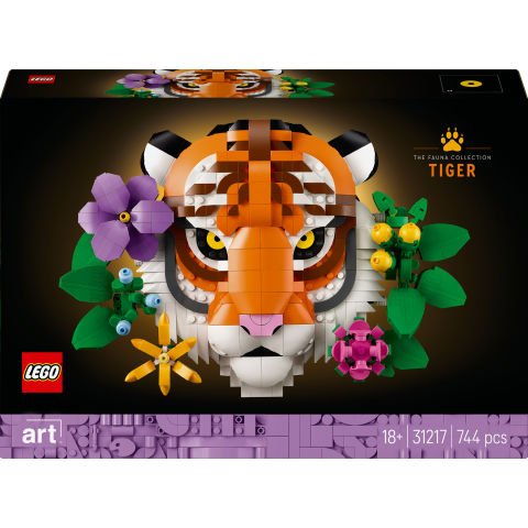 LEGO® Art Fauna Koleksiyonu – Kaplan, Yeni Ev Hediyesi 31217