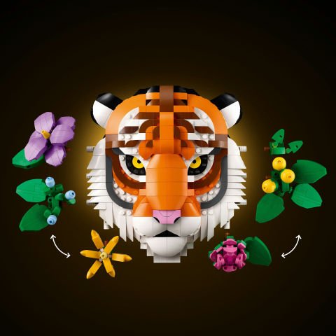 LEGO® Art Fauna Koleksiyonu – Kaplan, Yeni Ev Hediyesi 31217