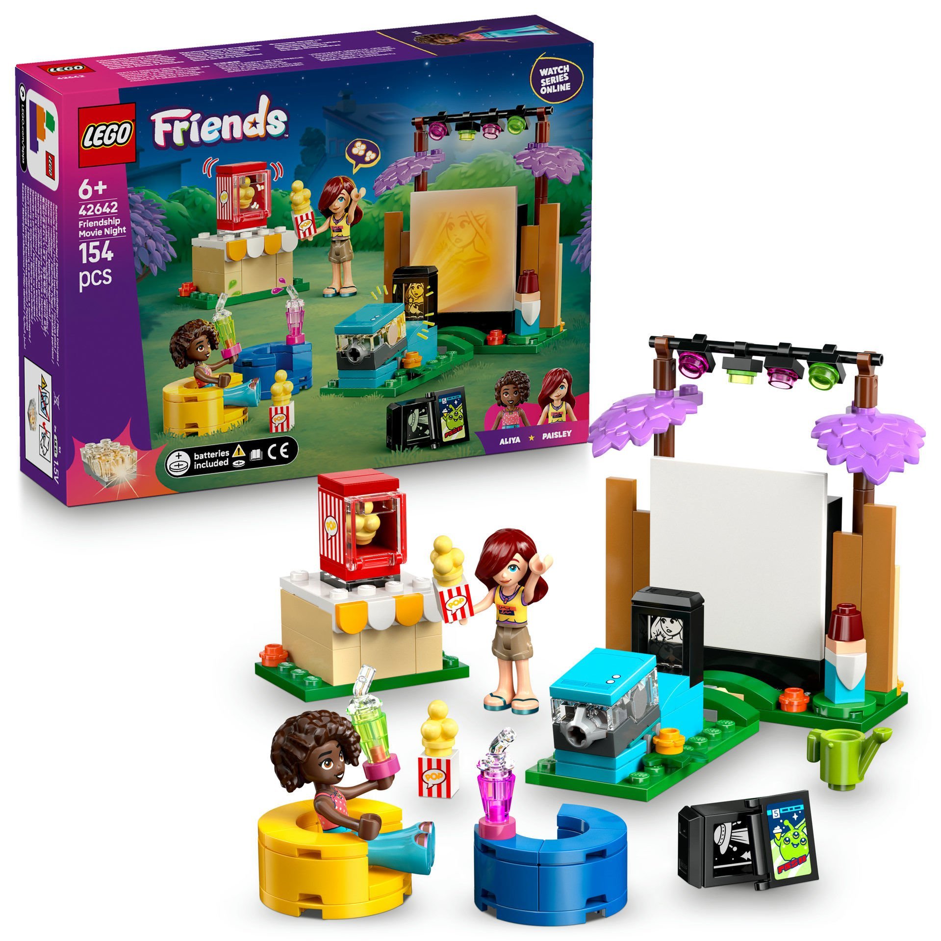 LEGO® Friends Arkadaşlık Film Gecesi Yaratıcı Oyuncak Yapım Seti 42642