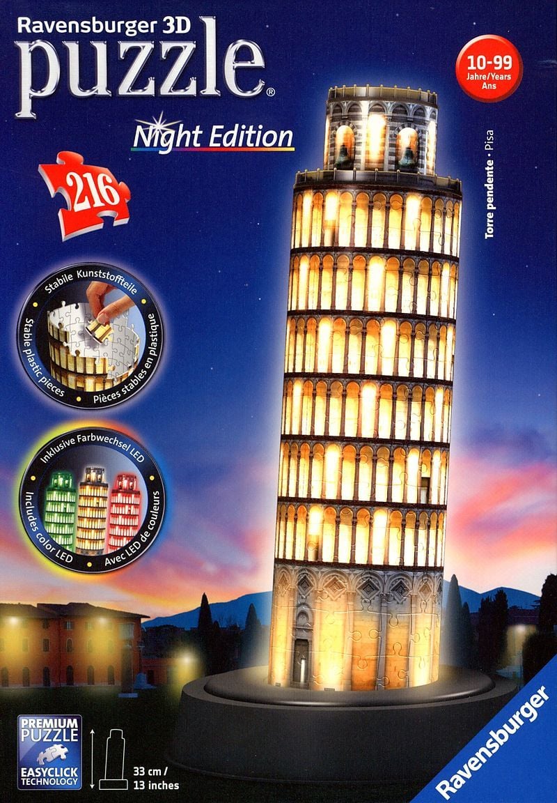 3D Puzzle Pisa Night