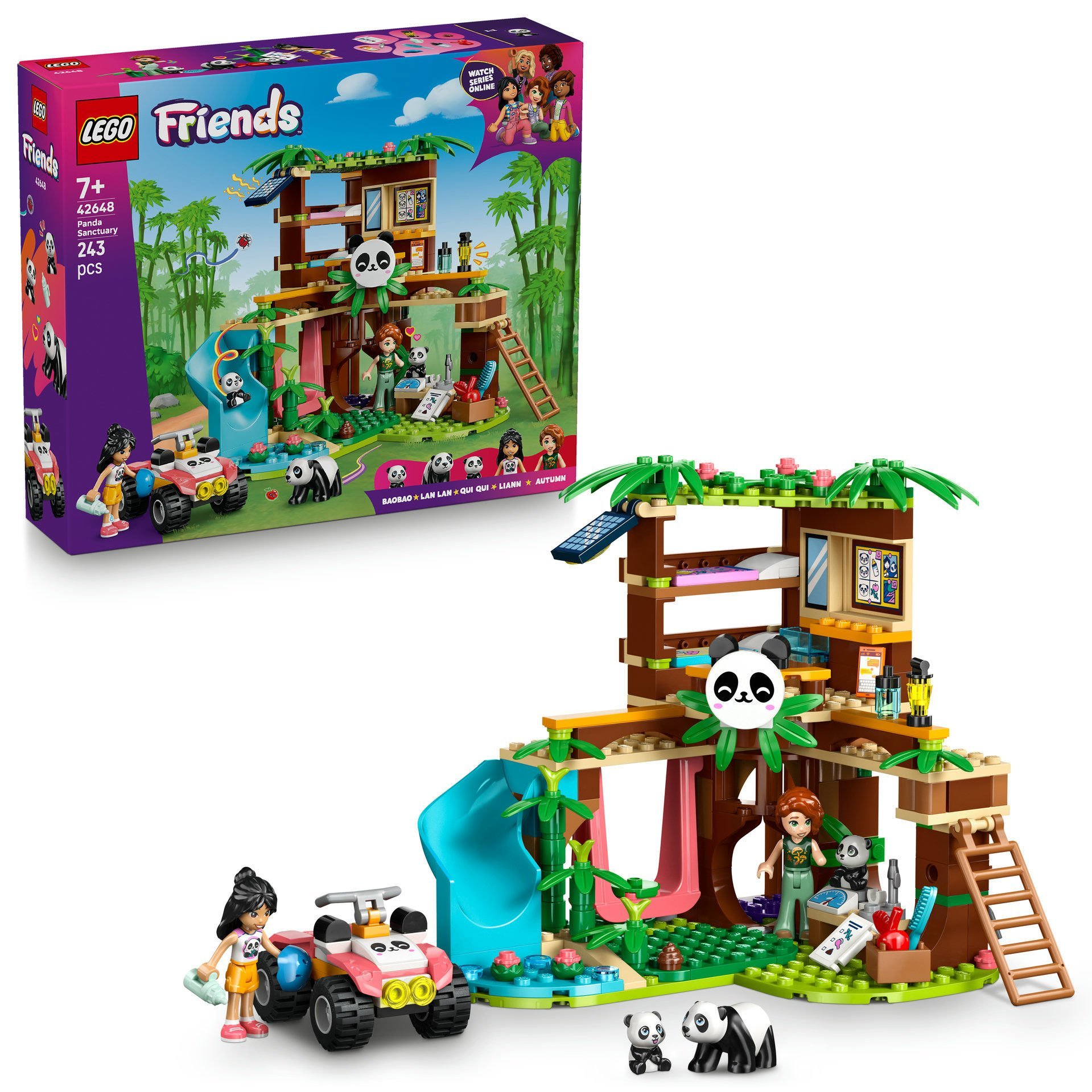 LEGO® Friends Panda Barınağı Hayvan Bakımı Yapım Seti Oyuncağı 42648