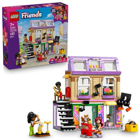 LEGO® Friends Müzik Mağazası ve Daire Yapım Seti Oyuncağı 42653