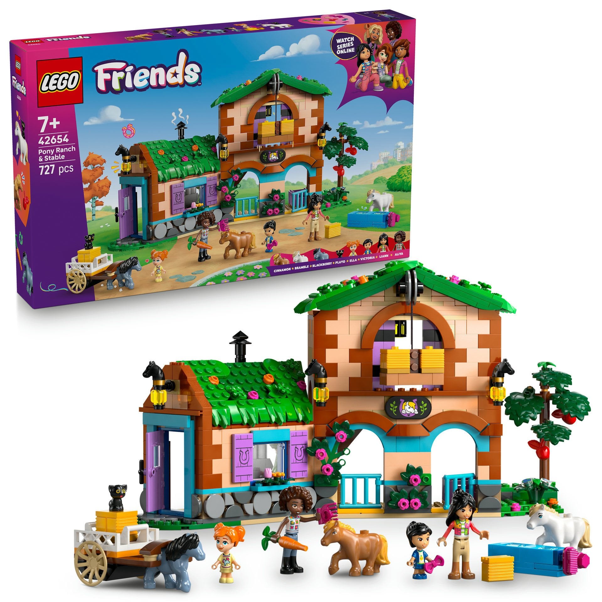 LEGO® Friends Midilli Çiftliği ve Ahır Oyuncak atlı Yapım Seti 42654