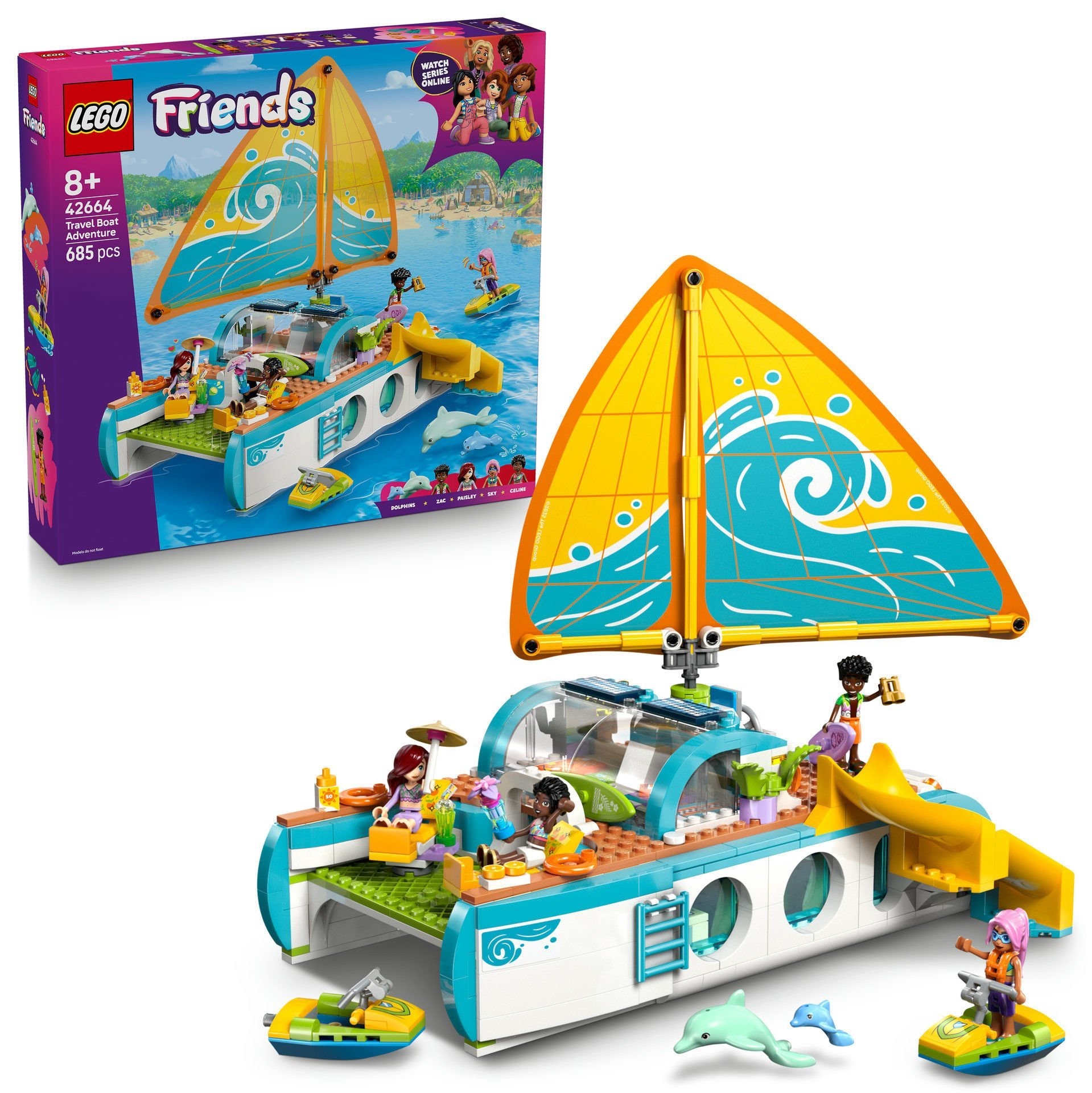 LEGO® Friends Gezi Teknesi Macerası Rol Yapma Oyuncağı Yapım Seti 42664