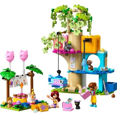 LEGO® Friends Kedi Doğum Günü Partisi ve Ağaç Ev Oyuncak Yapım Seti 42666