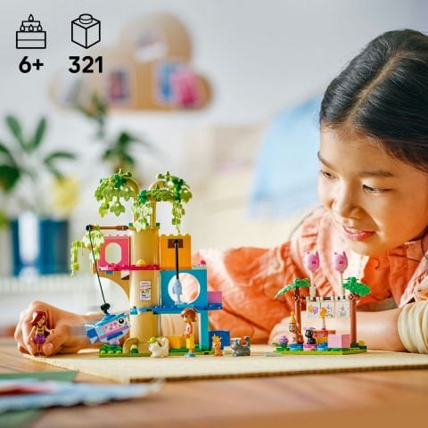 LEGO® Friends Kedi Doğum Günü Partisi ve Ağaç Ev Oyuncak Yapım Seti 42666