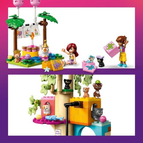 LEGO® Friends Kedi Doğum Günü Partisi ve Ağaç Ev Oyuncak Yapım Seti 42666