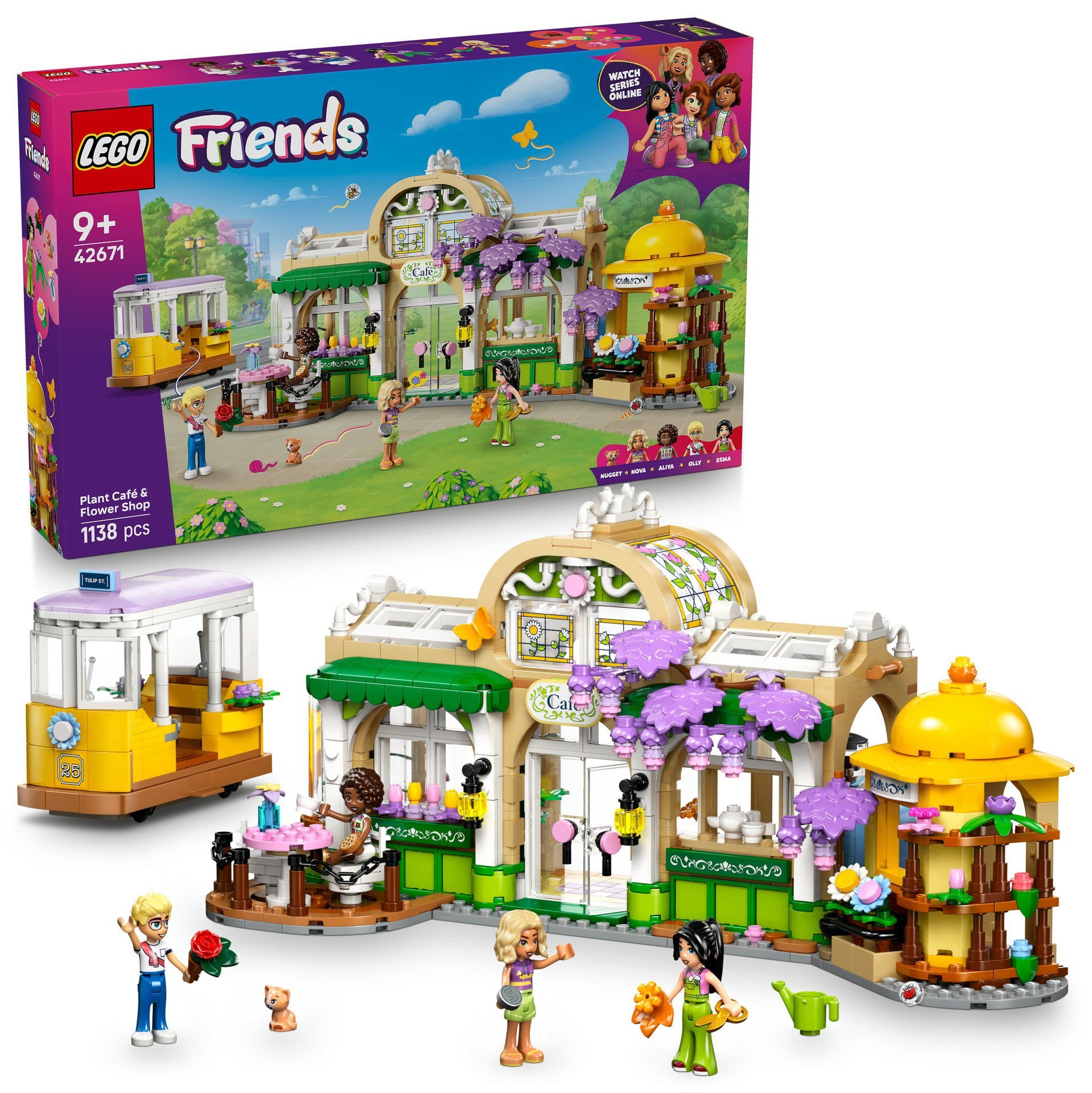LEGO® Friends Bitki Kafe ve Çiçekçi Dükkanı Oyuncak Yapım Seti 42671