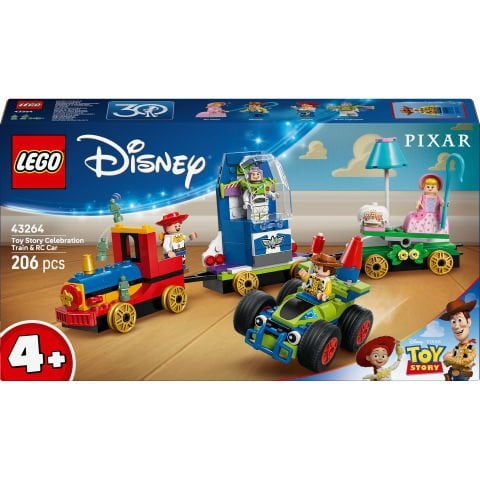 LEGO® ǀ Disney ve Pixar Oyuncak Hikayesi Kutlama Treni ve RC Araba Oyun Seti 43264