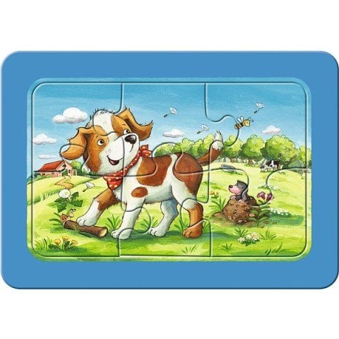 Ravensburger 3x6 Parçalı Çerçeveli Puzzle Animal Friends